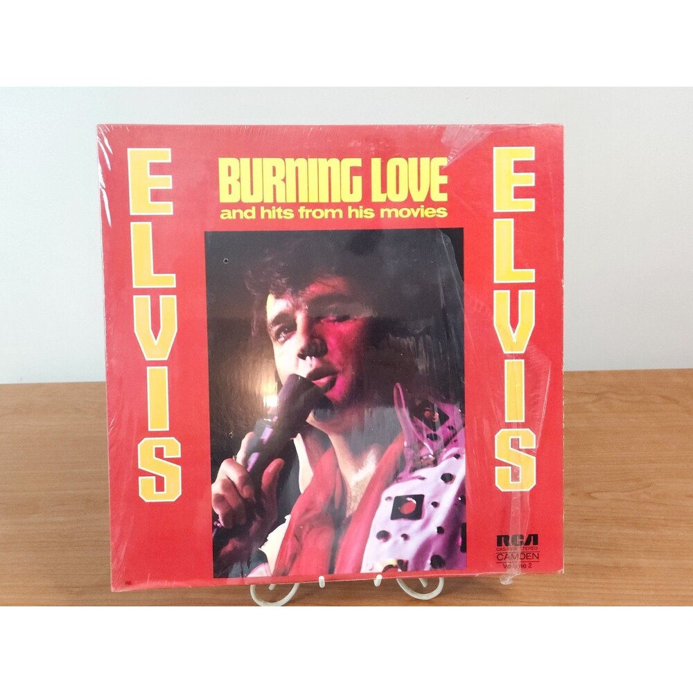 Vintage 1972 Elvis Presley Burning Love Vinyl Record LP ~ CAS-2595 RCA VG+